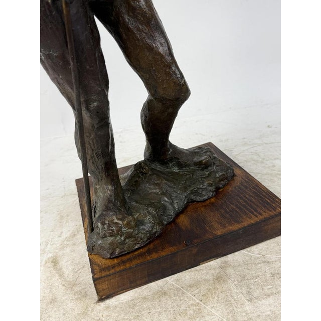 Hand-Worked Bronze Sculpture, 1940s For Sale - Image 13 of 16