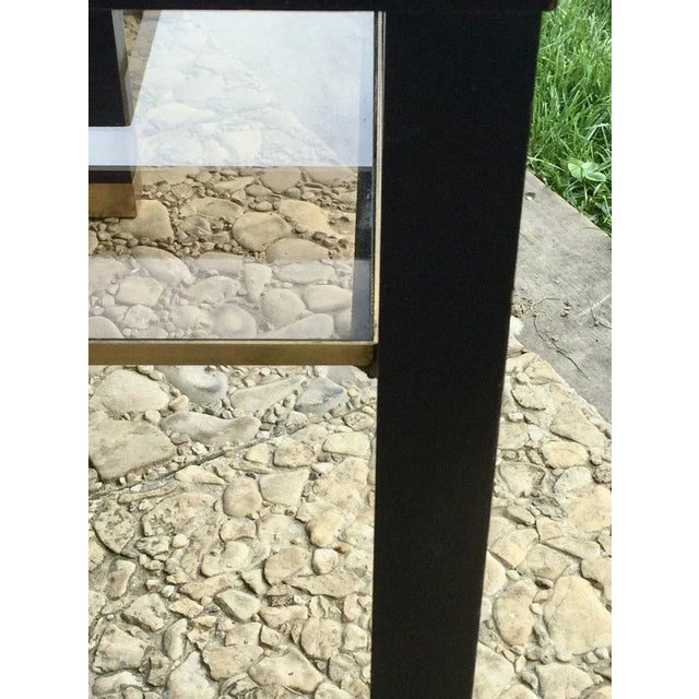 Blackened Wood Sofa End Tables, Mid-20th Century, Set of 2 For Sale - Image 12 of 13