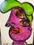 Abstract 1970s Peter Keil Original Cubist Portrait Painting For Sale - Image 3 of 6