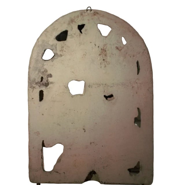 Traditional Vintage Arched Figural Cherub Wine Harvest Wall Plaque For Sale - Image 3 of 3