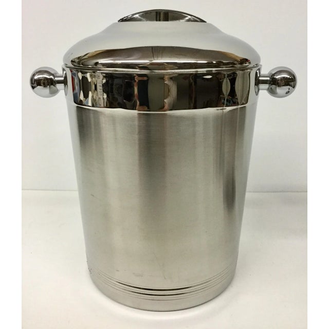 Sweet little vintage ice bucket by the original Copco. The front of this beauty has a slight engraved initials on it so I...