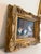 Vintage R Mario Oil Painting Three Rabbits Bunnies Farmhouse Art Gold Frame For Sale - Image 10 of 10