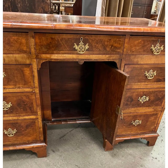 19th Century Georgian Crossbanded Walnut Console For Sale In Richmond - Image 6 of 7