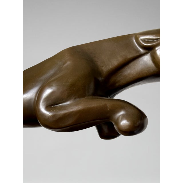 Unknown, Panther Sculpture, 2000s, Bronze For Sale - Image 11 of 18