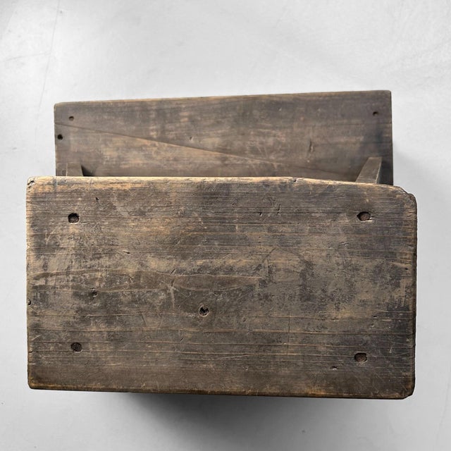 Black Minimalist Wooden Fumidai Step Stool, Japan, 1920s For Sale - Image 8 of 10