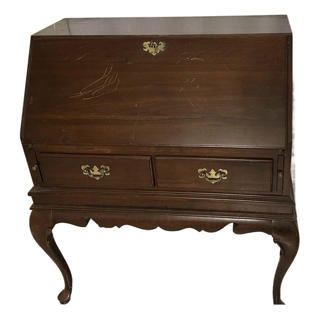 1980s Ethan Allen Secretary Desk For Sale