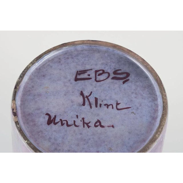 Mid-20th Century Large Danish Ceramic Floor Vase with Two Handles from E.B.S. Klint For Sale - Image 9 of 10