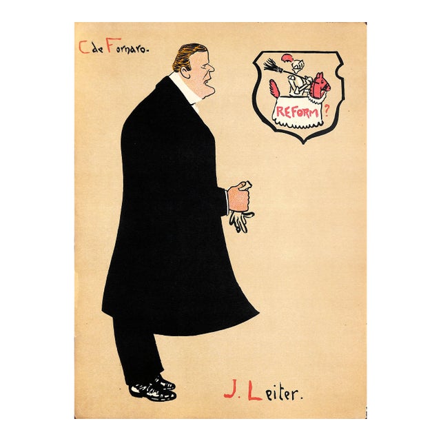 Mid 20th Century J. Leiter by Carlo De Fornaro Reproduction Print For Sale