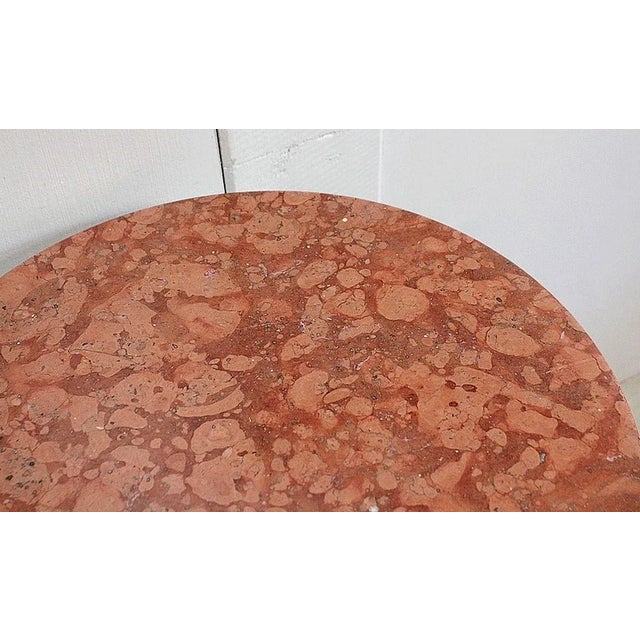 1920s Small Circular Brushed Stainless Steel Pedestal Table, 1920s For Sale - Image 5 of 18