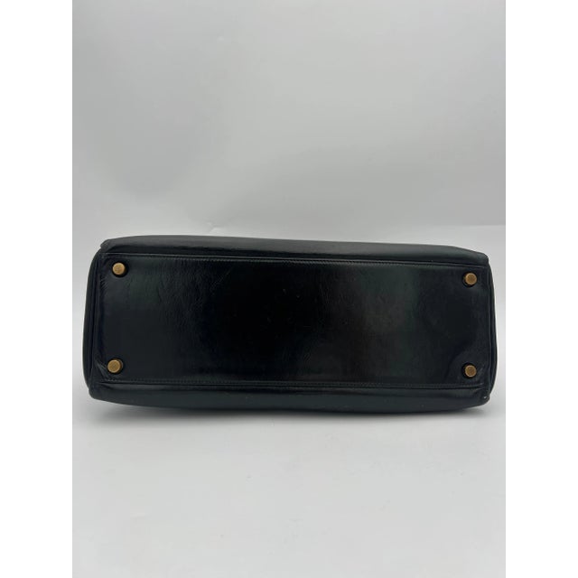 Hermès Black Box Leather Kelly 1996 For Sale - Image 11 of 12