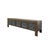 Rustic Brown Solid Wood Flower Carving 5 Drawers Blue Marks Low Tv Stand Cabinet For Sale - Image 3 of 9