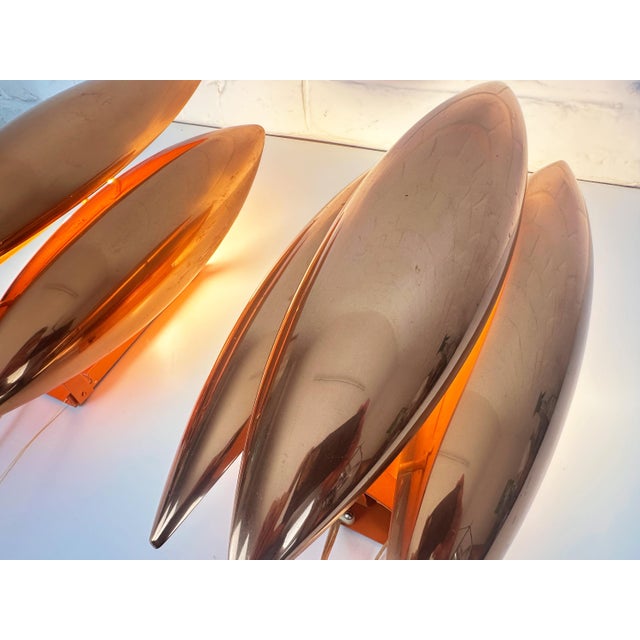 Fog & Mørup Copper Kastor Wall Lamps by Jo Hammerborg for Fog & Mørup, 1960s, Set of 2 For Sale - Image 4 of 15