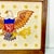 1930s Vintage Boho Chic Americana Patriotic Eagle Needlepoint Yarn Sampler, Framed For Sale - Image 9 of 11