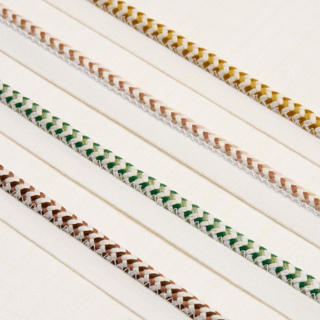 Contemporary Sample - Schumacher Bolander Cord Indoor/Outdoor Trim In Yellow For Sale - Image 3 of 4