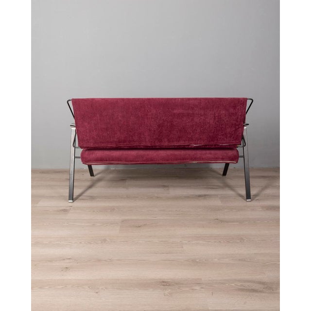 Vintage Sofa in Bordeaux Fabric from Formanova, 1970s For Sale - Image 4 of 12