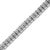 Contemporary .925 Sterling Silver 1.0 Cttw Rose Cut Diamond Double-Link 7" Tennis Bracelet (I-J Color, I3 Clarity) For Sale - Image 3 of 7