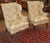Pair of Kittinger Furniture Floral Scalamandre Fabric Fire Side Wing Chairs Dimensions : 44" Tall X 34" Wide X 30" Deep...