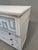 White Antique English Painted Dresser Chest of Drawers With Greek Key Motif For Sale - Image 8 of 14