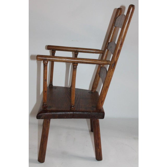 Mid 19th Century Early 19th Century New England Child's Chair For Sale - Image 5 of 7