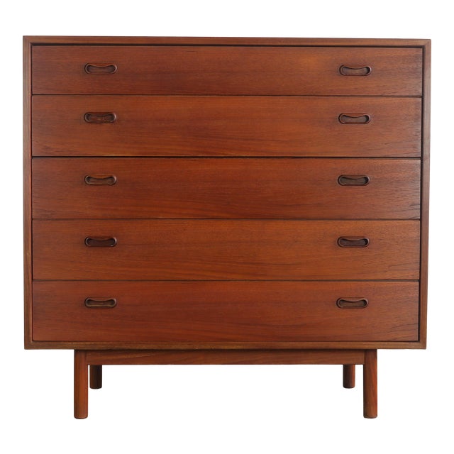 1960s Peter Hvidt & Orla Mølgaard Nielsen Tall Boy Dresser For Sale