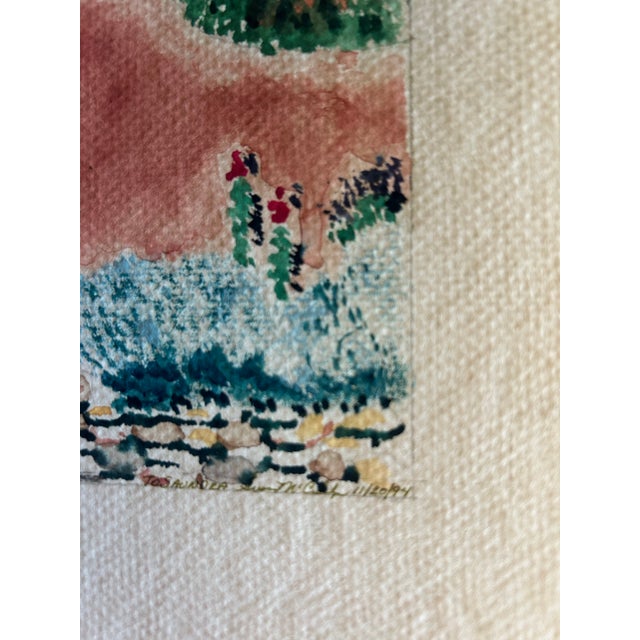 Rustic Susan McCullough Original Watercolor Southwestern Adobe Scene Signed by Artist 1994 For Sale - Image 3 of 6