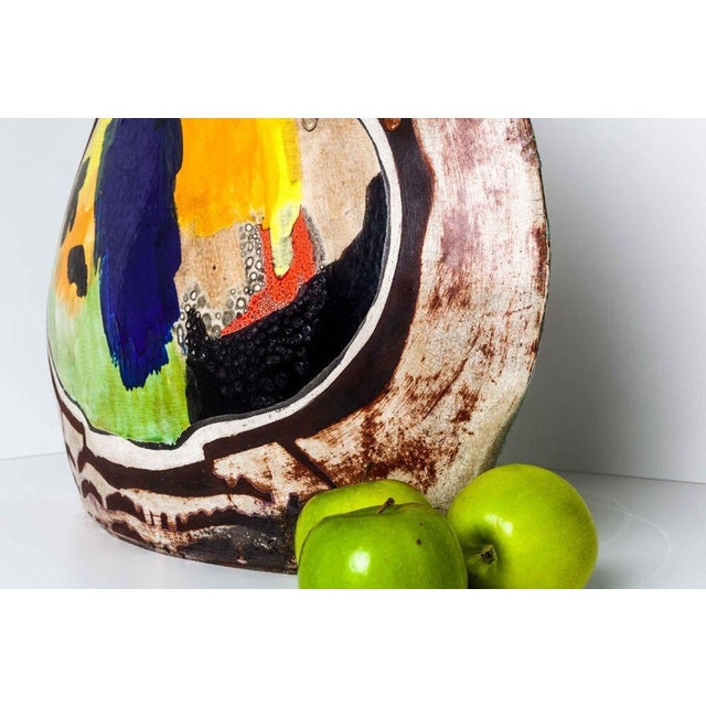 Vintage 1980's Ceramic Vessel For Sale In Chicago - Image 6 of 12