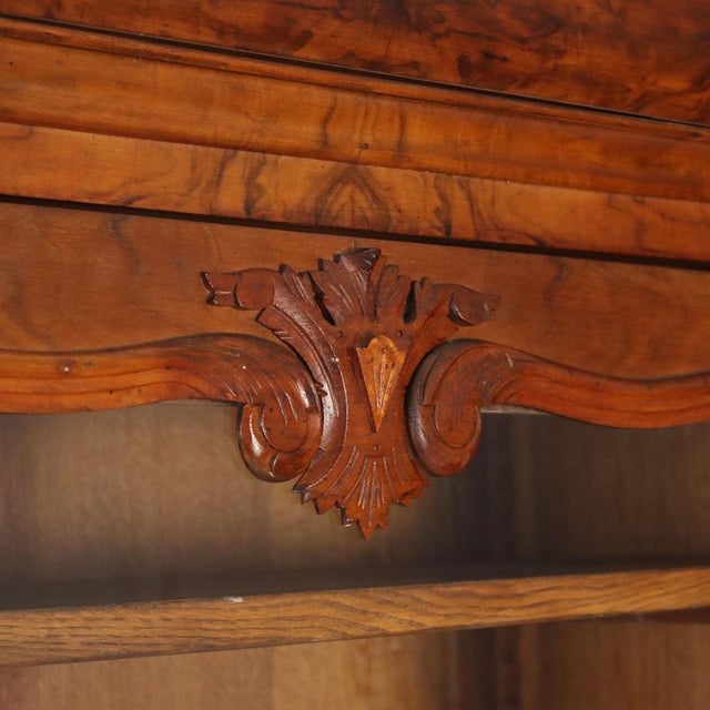 Louis Philippe Walnut Wardrobe with Glass Door For Sale - Image 6 of 11