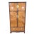 Late 20th Century Drexel Heritage Burlwood Hollywood Regency Armoire Cabinet For Sale