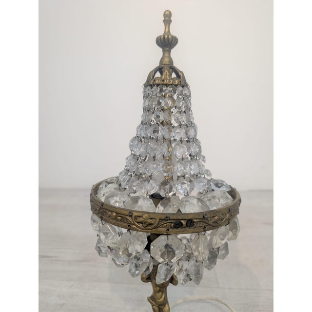 Art Nouveau Lamp in Brass For Sale - Image 6 of 17
