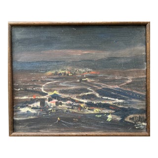 Vintage Oil Painting - Lester C. Clark For Sale