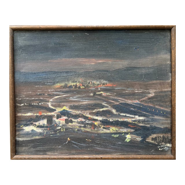 Vintage Oil Painting - Lester C. Clark For Sale