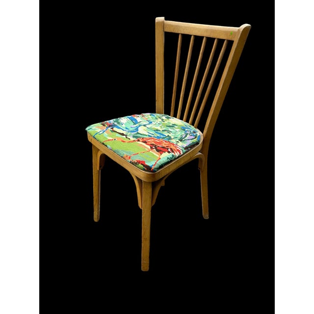 Vintage Beech Chair from Baumann, 1950s For Sale - Image 9 of 9