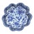 19th Century Blue and White Lobed Dish, Japan For Sale