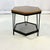 Mid 20th Century Mid-Century Boho Chic Industrial Metal & Pine Hexagonal Side Table. For Sale - Image 5 of 10