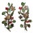 French Small Pair of Wrought Iron Flowers Sconces For Sale