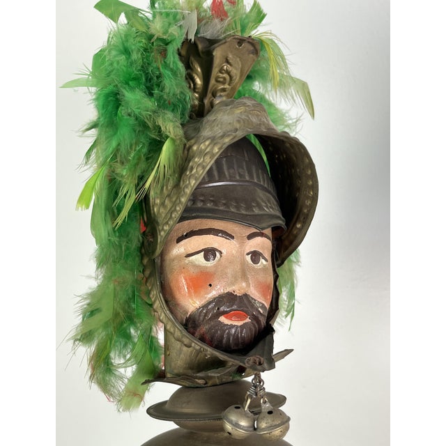 Sicilian Paladin Heads with Marble Bases, 1940s, Set of 2 For Sale - Image 9 of 18