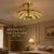 Bring timeless luxury into your home with this handcrafted polished brass scalloped ceiling light by MOONSUN 5. Designed...