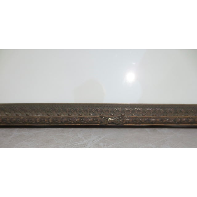 1910s Louis XVI Gilt Bronze Photo Frame For Sale - Image 5 of 10