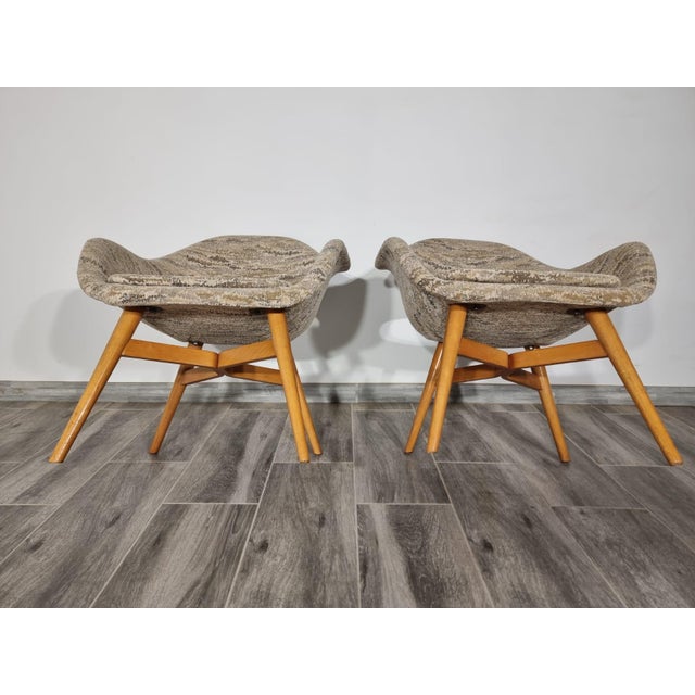 Beige Set of Armchairs by Miroslav Navratil For Sale - Image 8 of 18