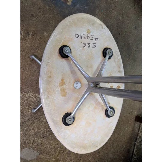 This is a rare set of Herman Miller by Alexander Girard marble side tables with La Fonda bases. We believe these were part...