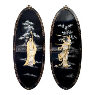 Chinese Painting Wall Plaque Panels For Sale