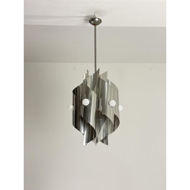 6-Light Chandelier in the style of Reggiani, 1970s For Sale - Image 6 of 9