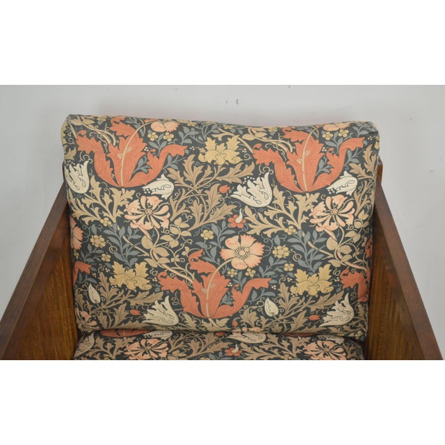 Stickley Mission Collection Oak Spindle Cube Chair Chairish