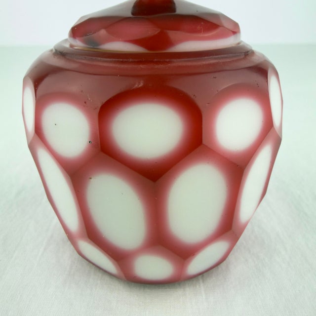 Vintage Chinese Peking Glass Lidded Scholar’s Jar For Sale - Image 4 of 9