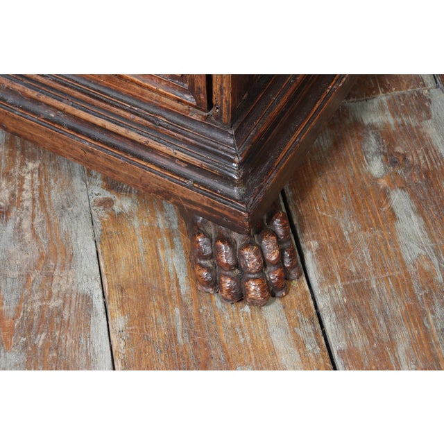 Early 17th Century Italian Walnut Cassettone, 1640s For Sale - Image 10 of 16