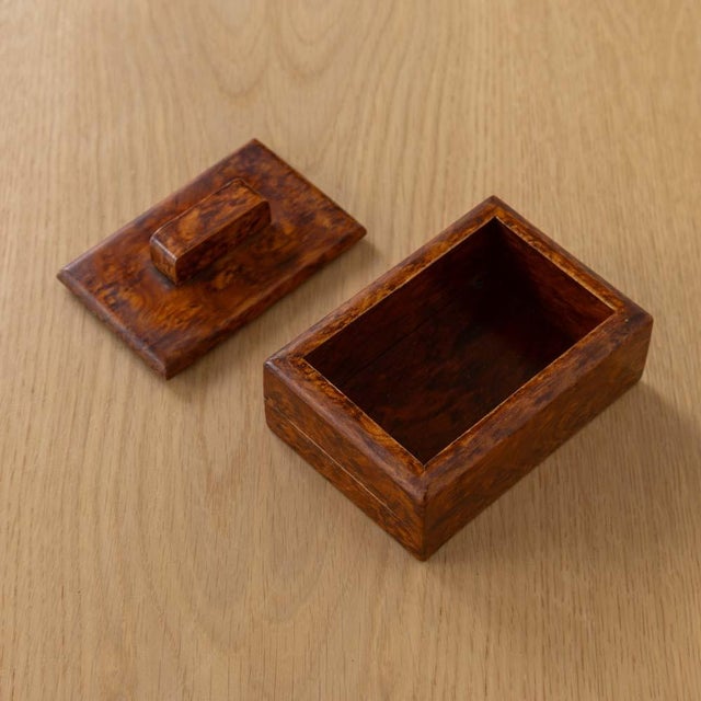 Brown 1930s French Art Deco Box For Sale - Image 8 of 8