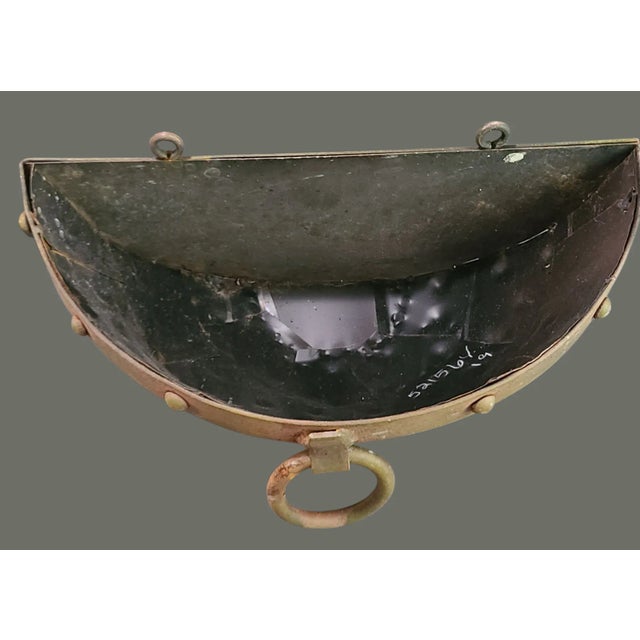 Late 20th Century Vintage Metal Iron Rustic Wall Planter For Sale - Image 5 of 8