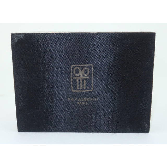 R & Y Augousti France Abalone Inlaid Ebonized Wood Box For Sale - Image 10 of 12