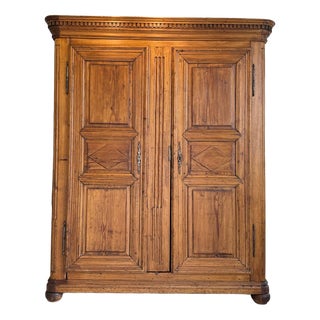 Baroque Farmhouse Hall Cabinet For Sale