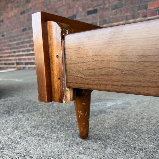 Mid 20th Century American of Martinsville Full Size Bed Frame Mid Century Modern For Sale - Image 5 of 11